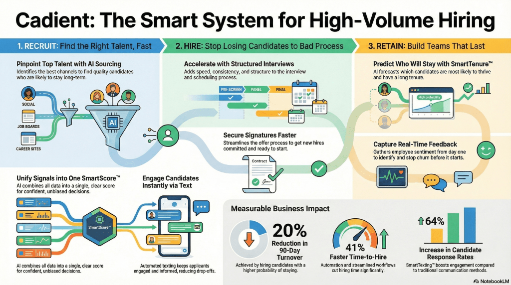 Cadient smartsuite: AI powered high volume hiring
